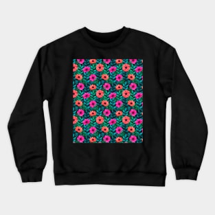 Flower pattern Crewneck Sweatshirt